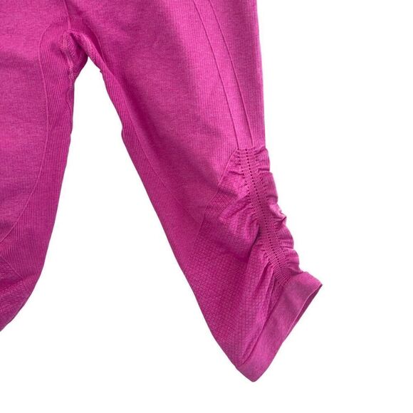 Lululemon Size 6 Ebb & Flow Crop Leggings Pink - Picture 9 of 11